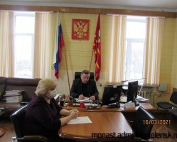 СОВЕЩАНИЕ В АДМИНИСТРАЦИИ МУНИЦИПАЛЬНОГО ОБРАЗОВАНИЯ «МОНАСТЫРЩИНСКИЙ РАЙОН» СМОЛЕНСКОЙ ОБЛАСТИ.