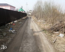 В городе Смоленске по улице 2-й Краснофлотской переулок ликвидирована свалка
