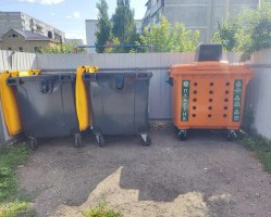 Установлены новые контейнеры для раздельного накопления пластика