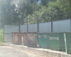 В городе Рославль Смоленской области проведена работа по благоустройству контейнерных площадок