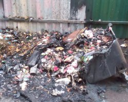 ВОЗГОРАНИЕ КОНТЕЙНЕРОВ В ЛЕНИНСКОМ РАЙОНЕ Г. СМОЛЕНСКА!