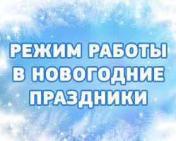 График работы в новогодние праздники